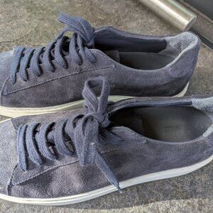 Norse Projects Navy Court Sneakers Mens 8 1/2 Suede Treaded Rubber Sole